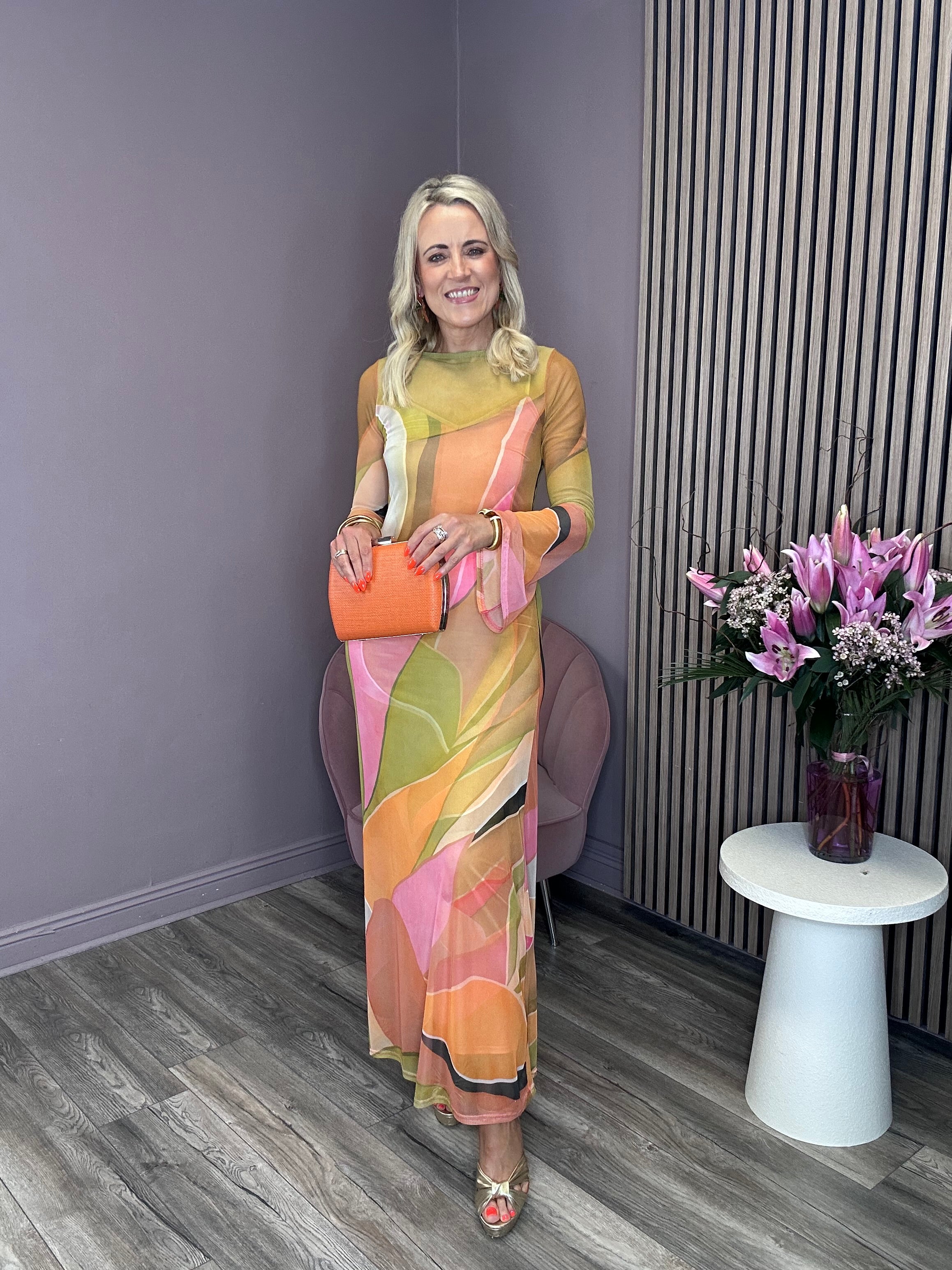 Abstract Aria Dress (Multi)