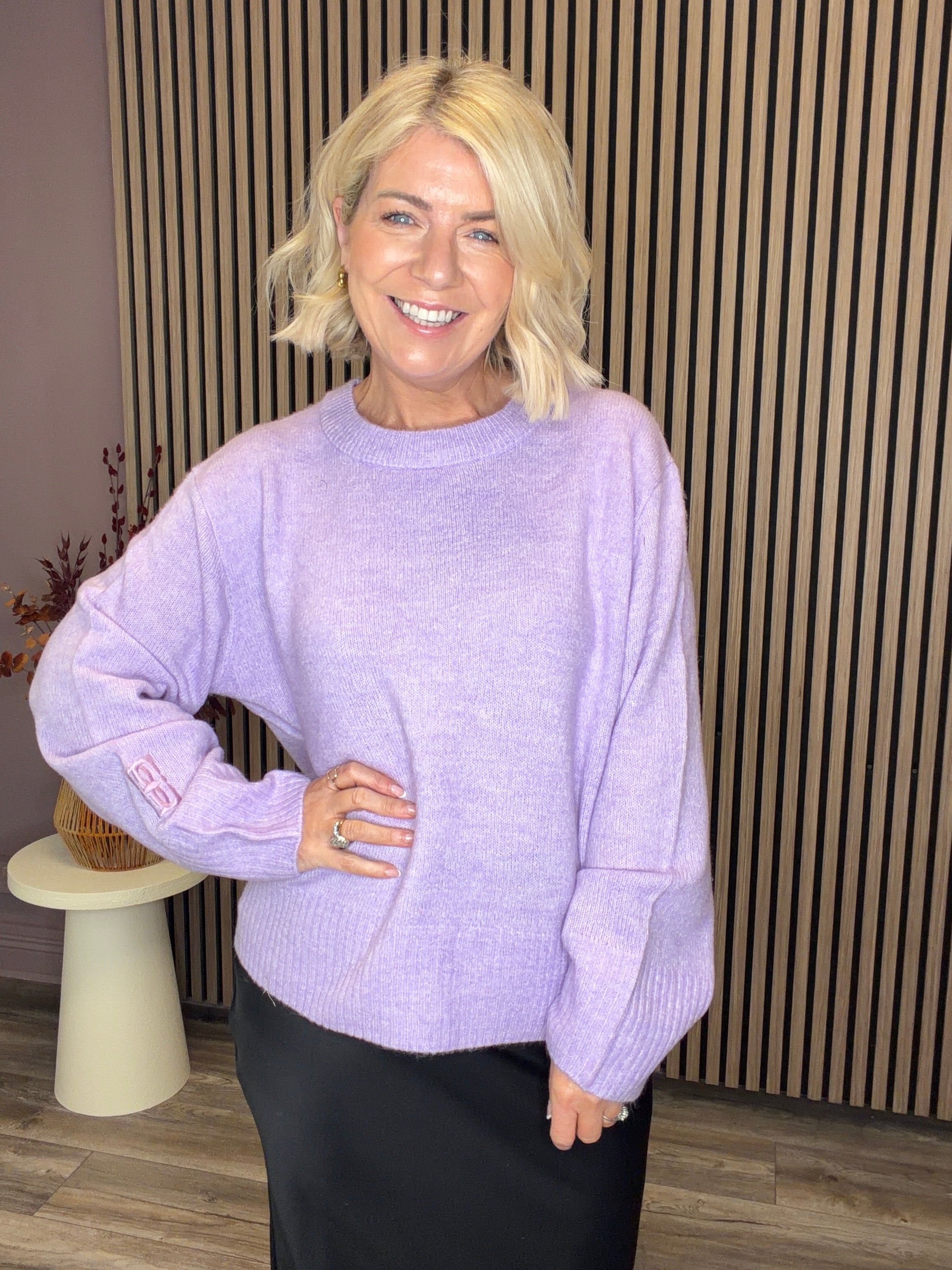 Ivy Knit Jumper (Purple)