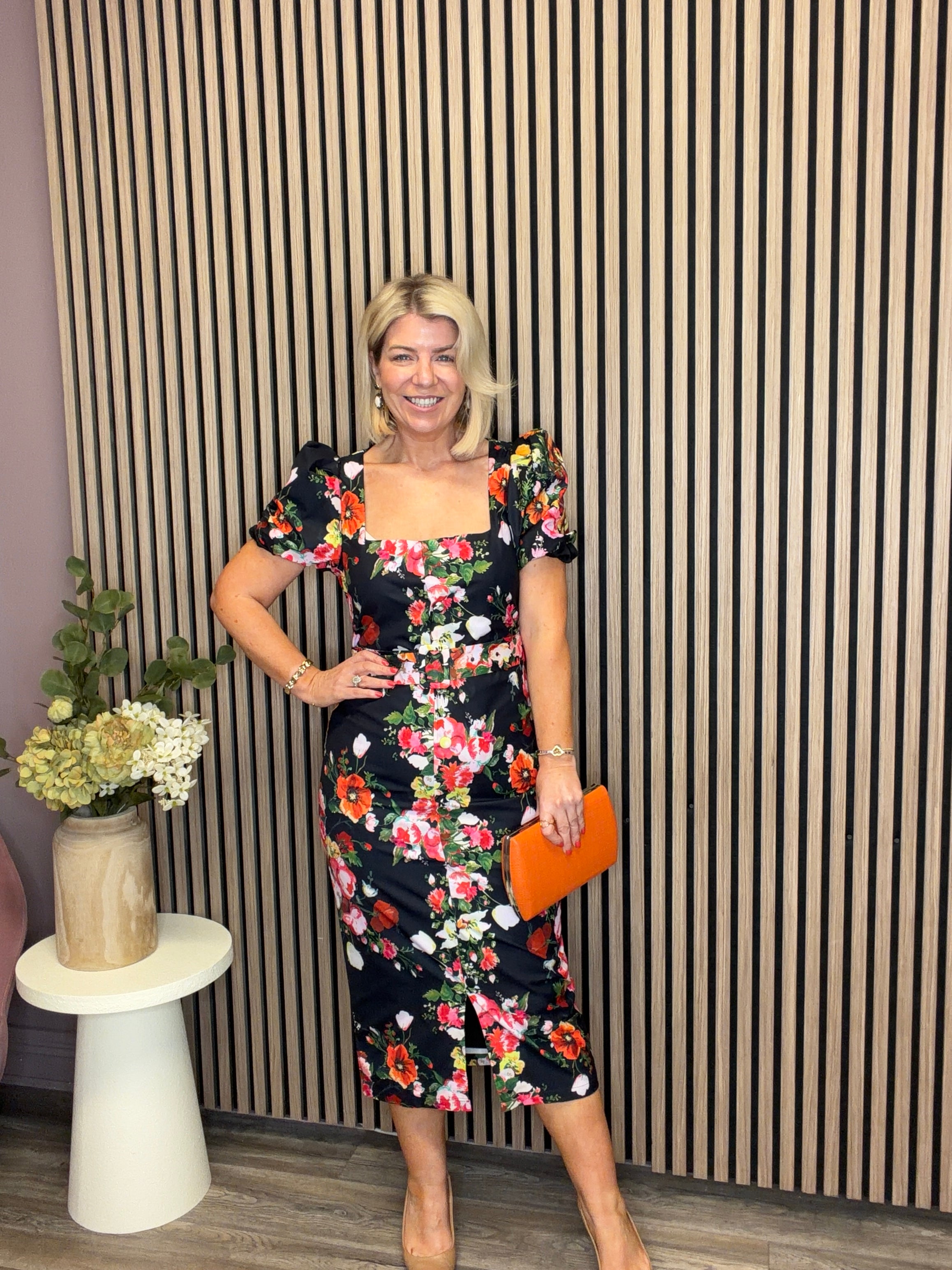 The Trisha Pencil Dress (Black)