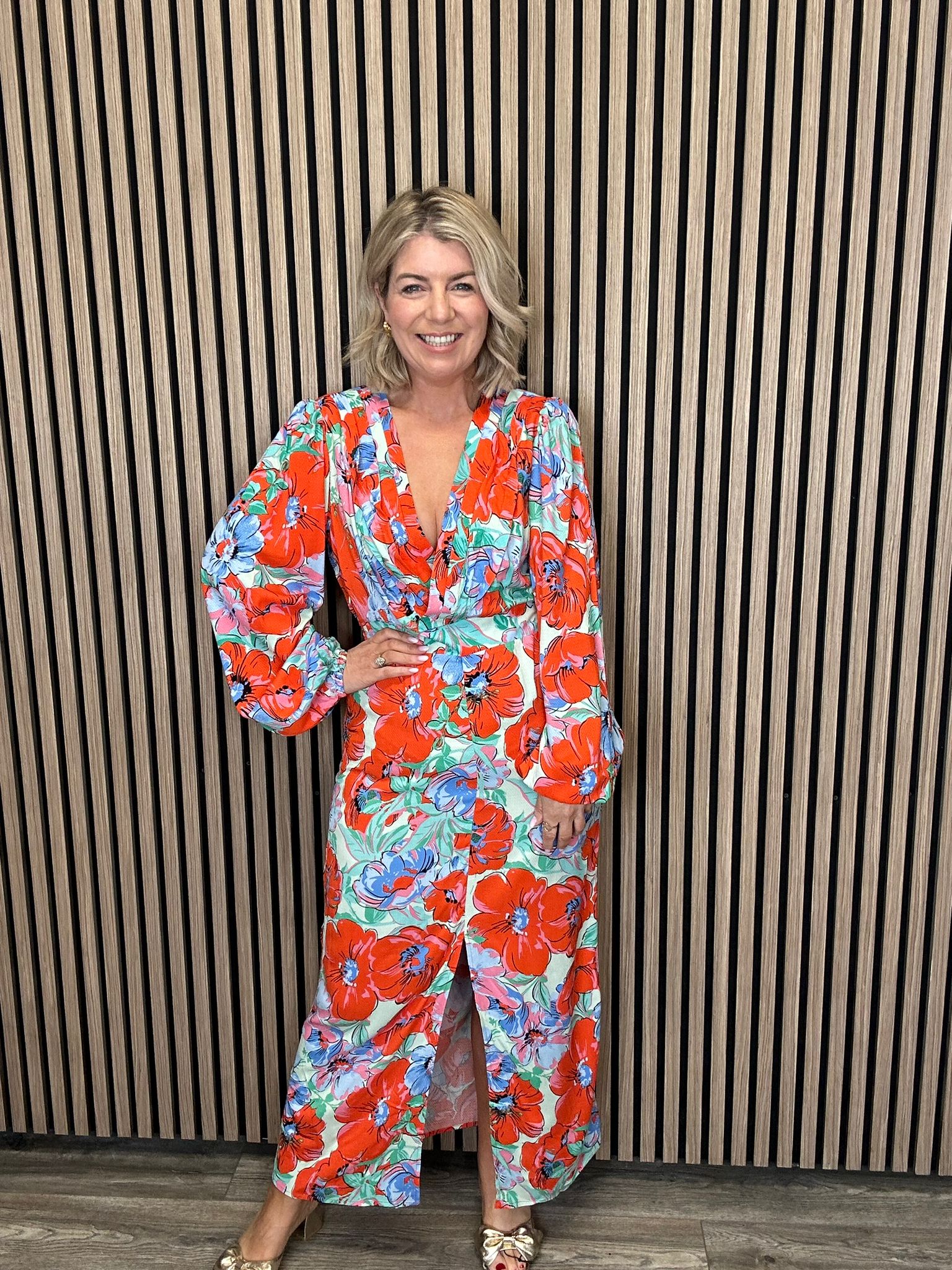 Rima Ankle Dress (Cherry Tomato)