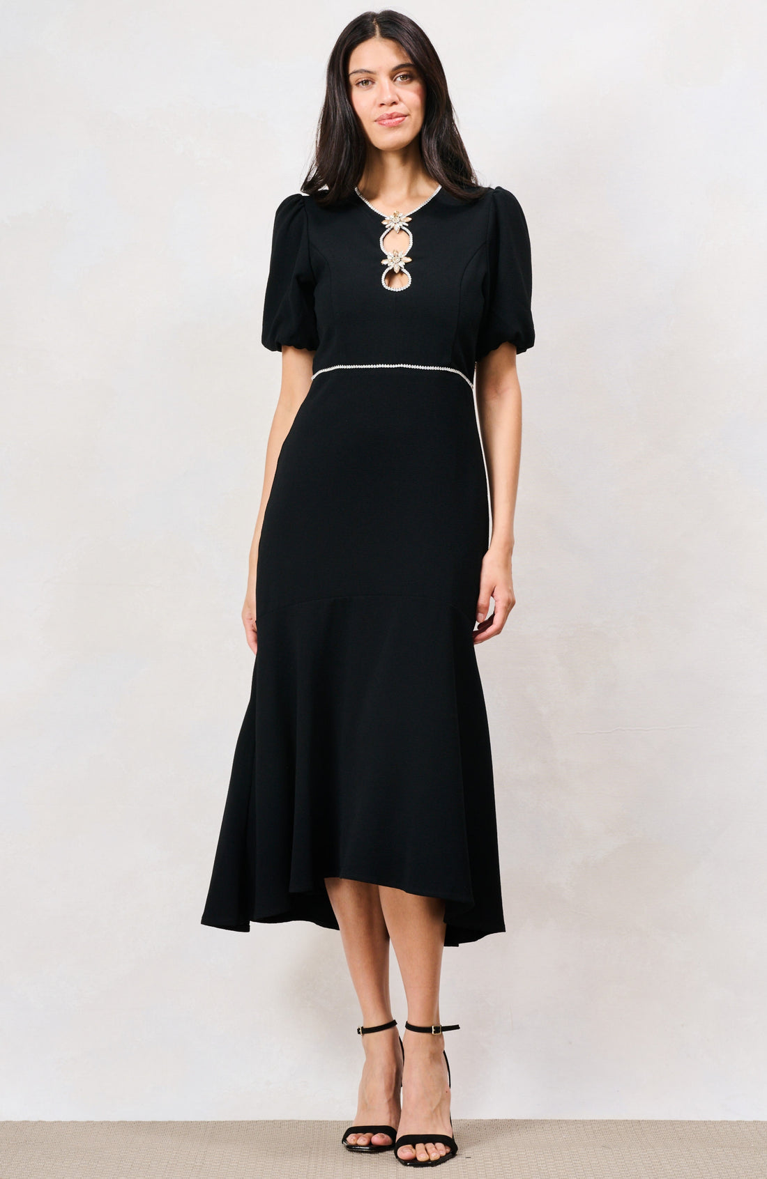 The Sutton Midi Dress (Black)