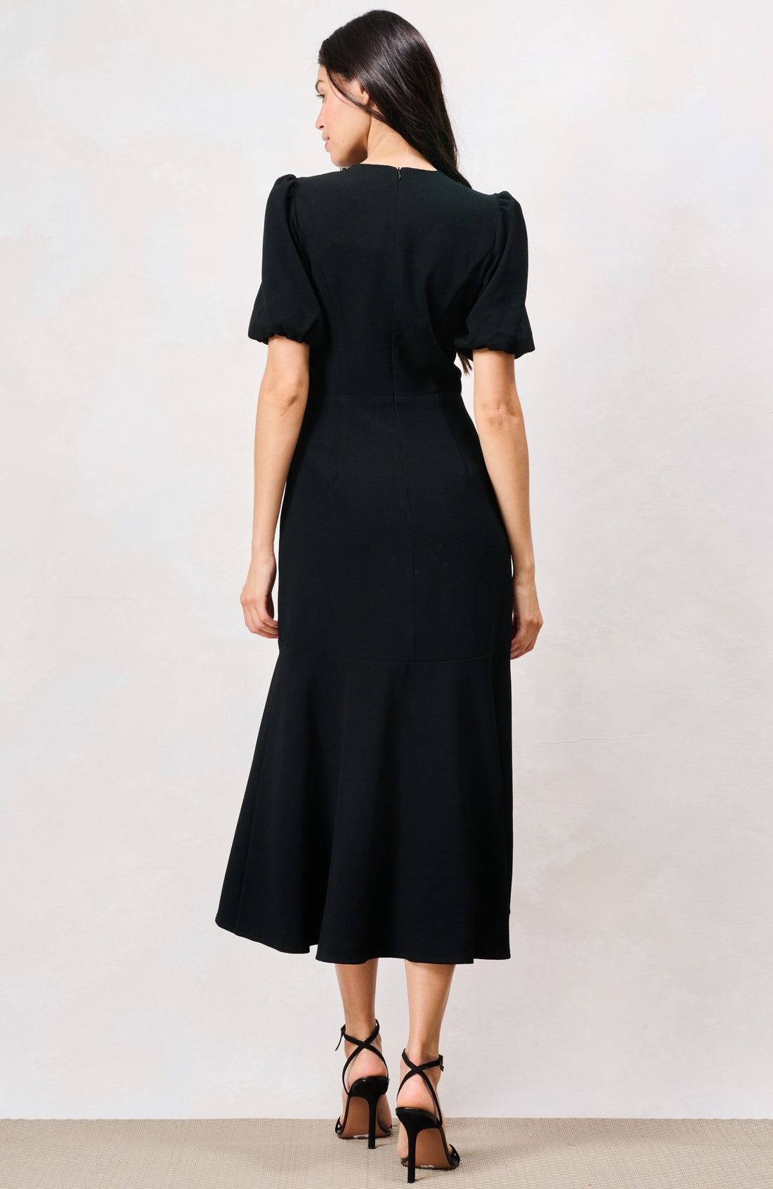 The Sutton Midi Dress (Black)
