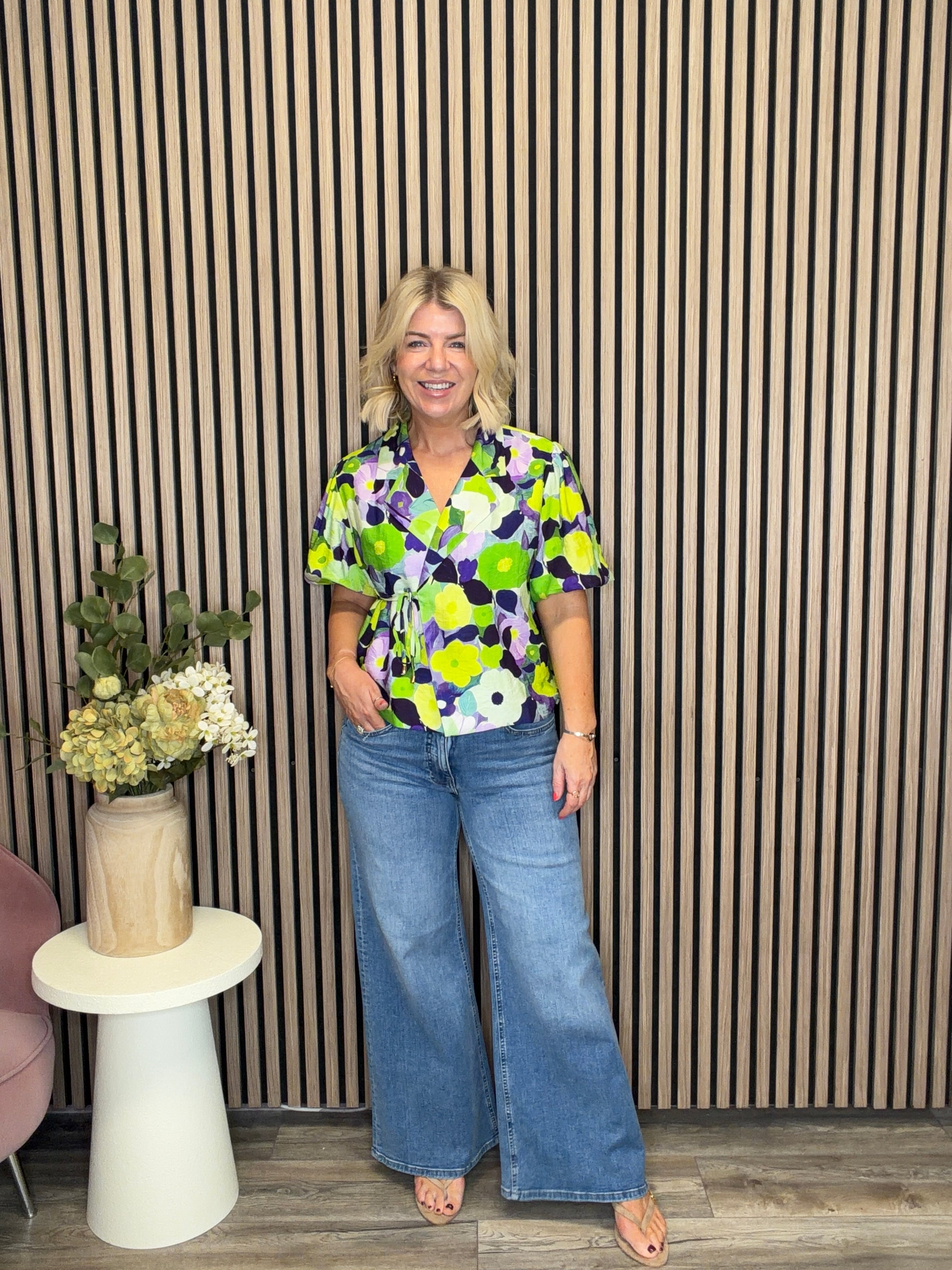 Imogen Wide Leg Jeans (Light Blue/Leg 30")