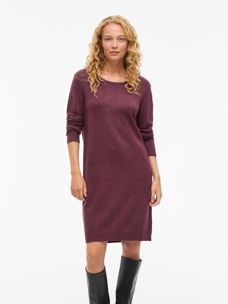 Sienna Knit Dress (Fig/Dark Melanage)