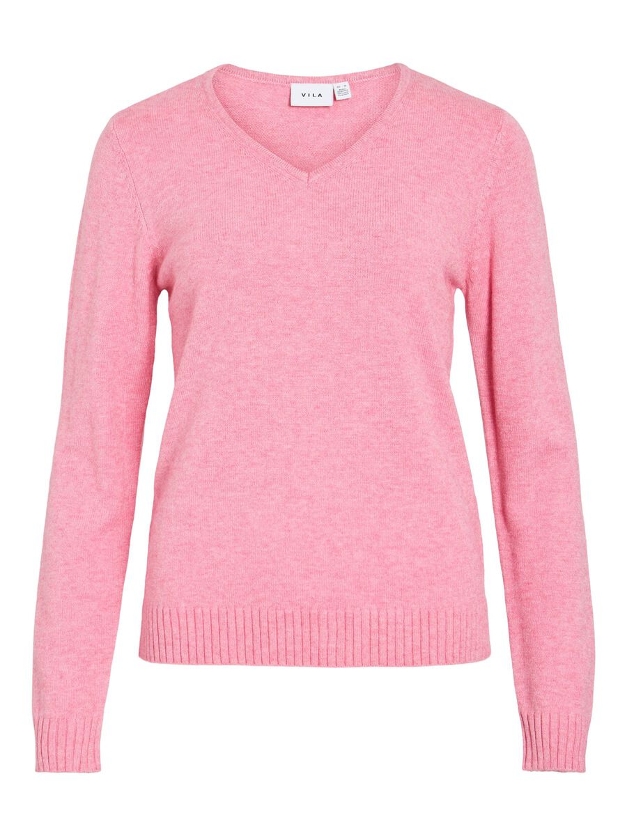 Miela V-Neck Jumper (Sangria Sunset)