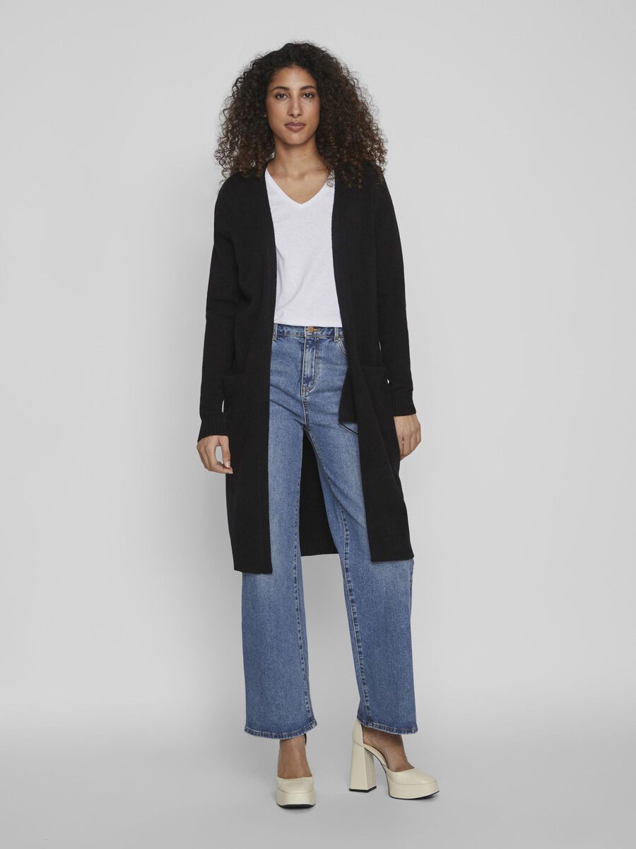 Sian Longline Cardigan (Black)