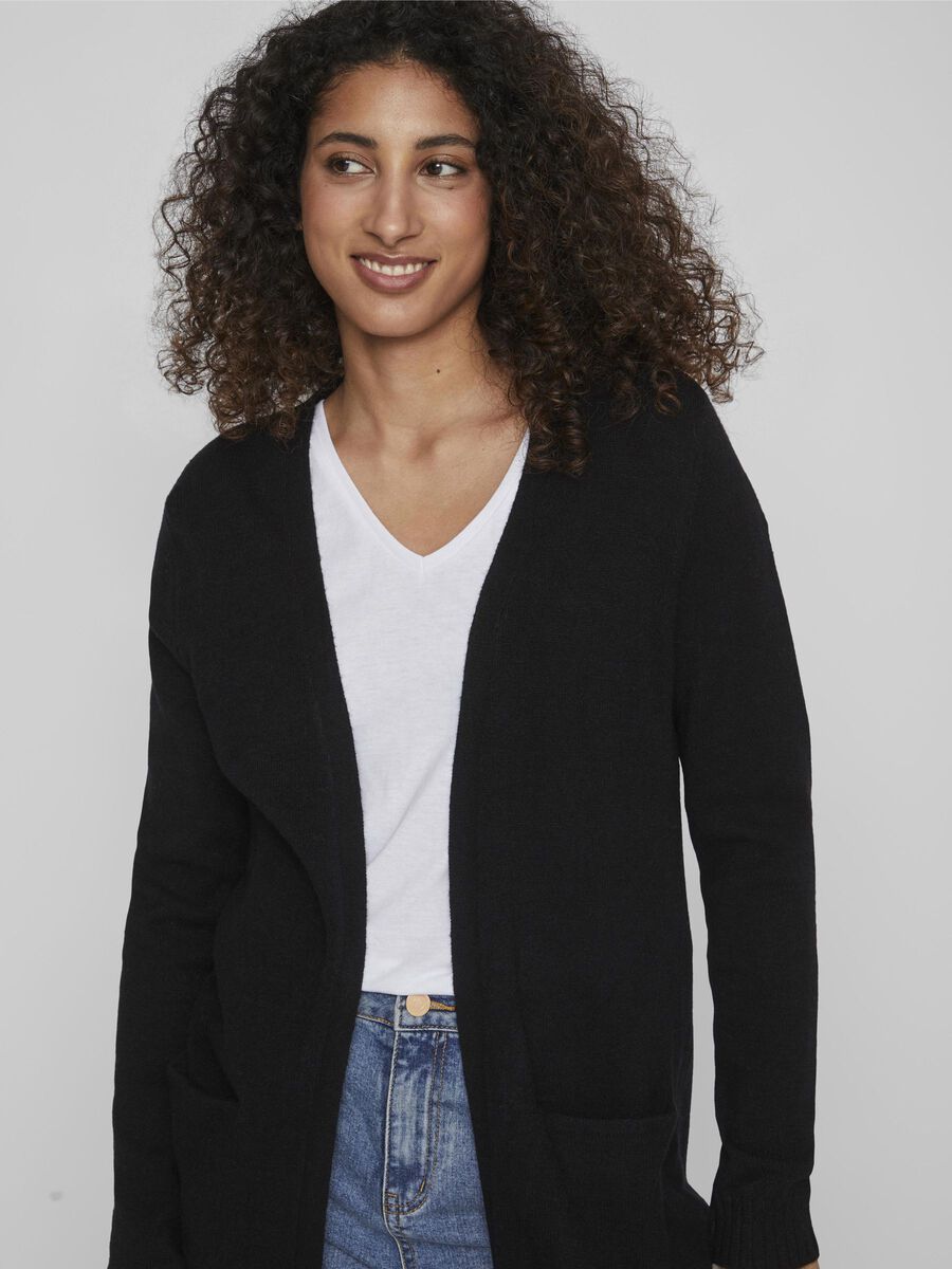 Sian Longline Cardigan (Black)