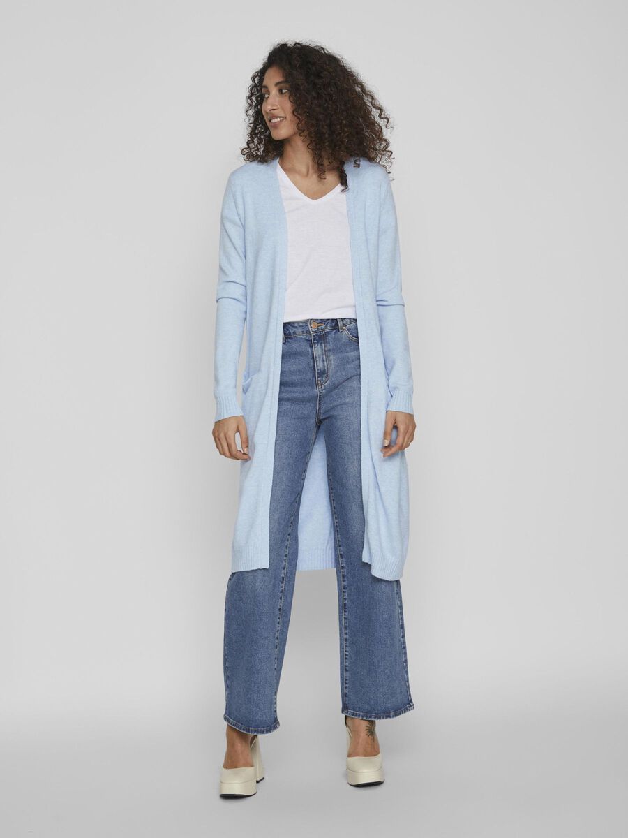 Sian Longline Cardigan (Kentucky Blue/Melange)