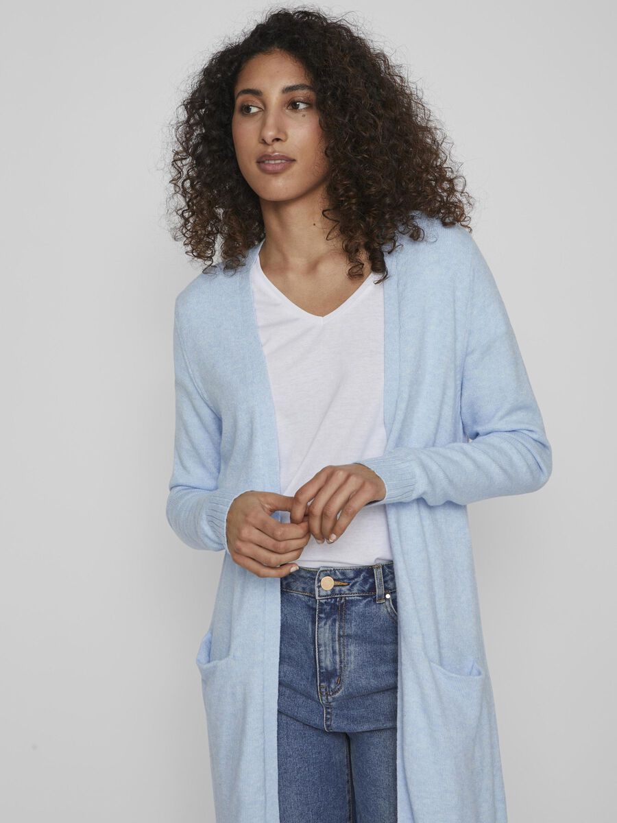 Sian Longline Cardigan (Kentucky Blue/Melange)
