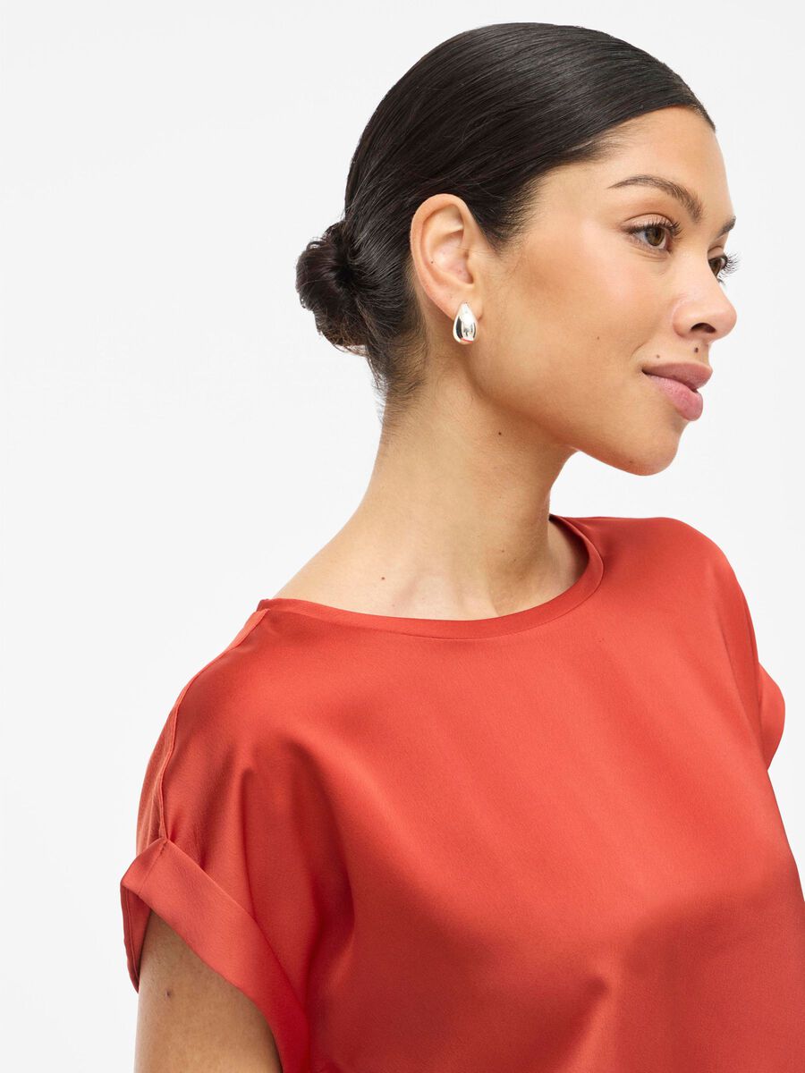 Elle Satin Top (Paprika)