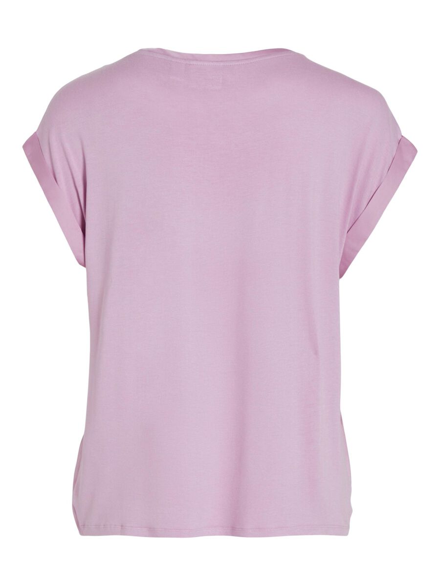 Elle Satin Top (Pastel Lavender)