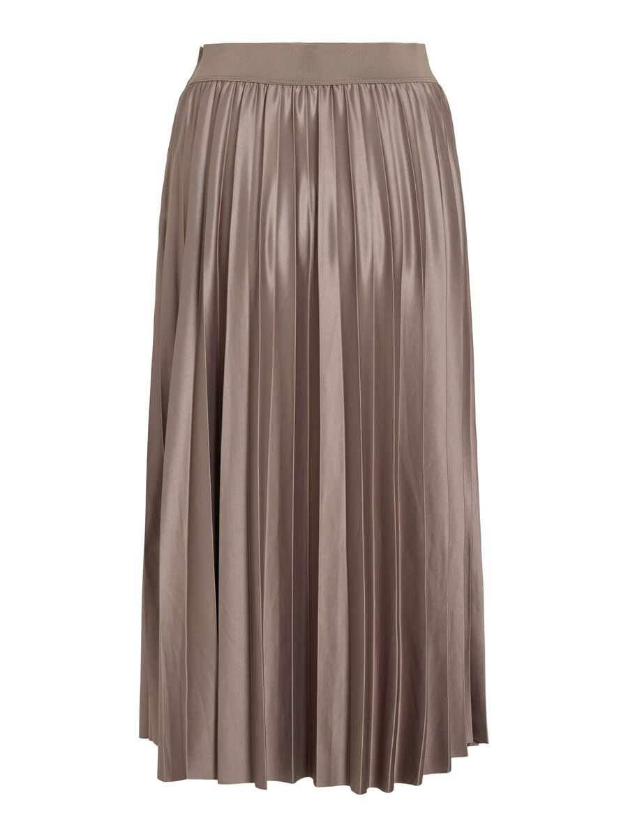 Viv Pleated Midi Skirt (Falcon)