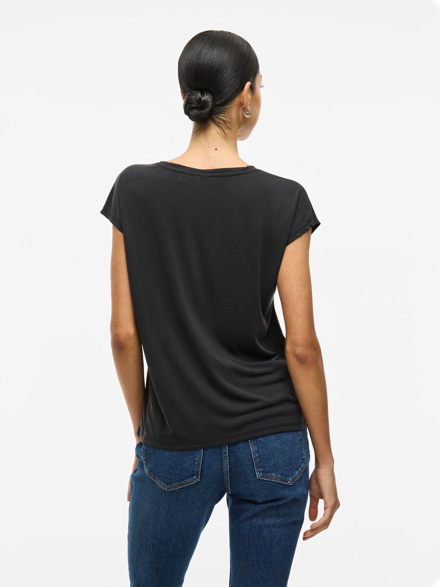 Bonnie V-Neck T-Shirt (Black)