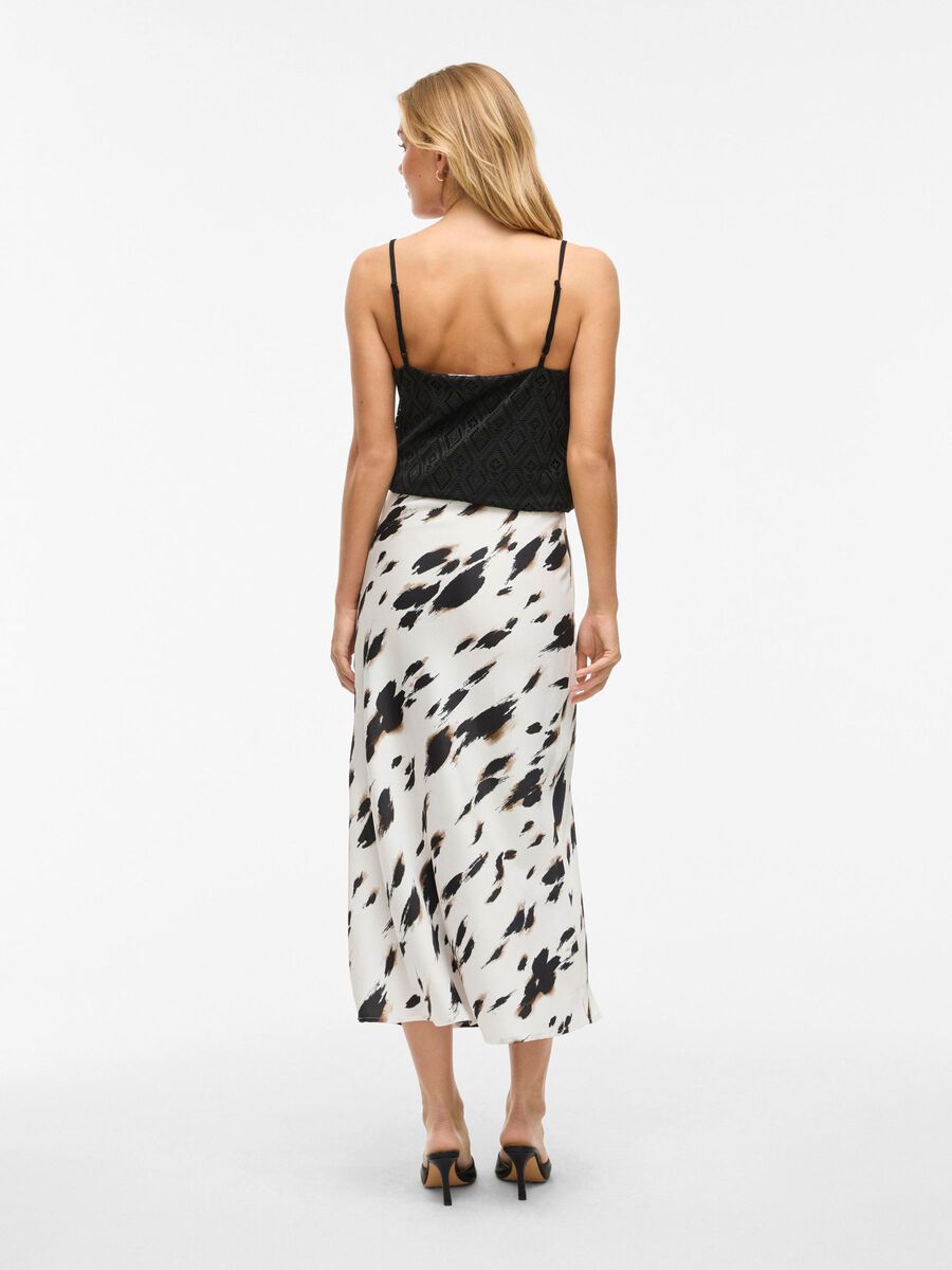 Vielette High Waisted Maxi Skirt (Birch/COI)