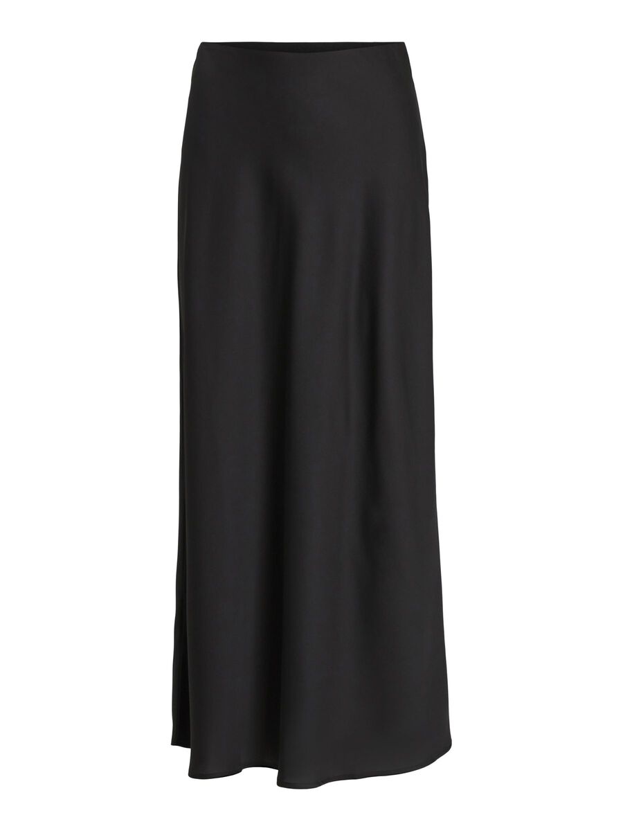 Vielette High Waisted Maxi Skirt (Black)