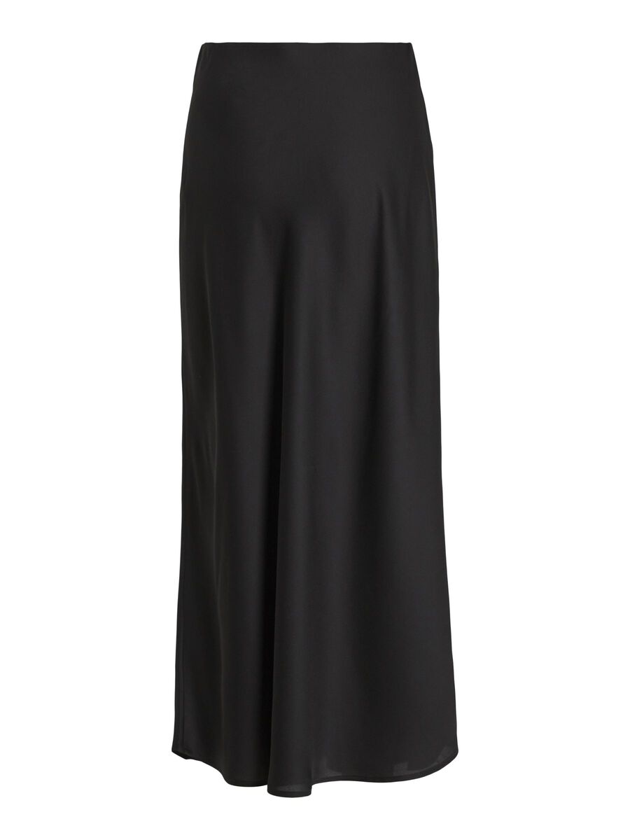 Vielette High Waisted Maxi Skirt (Black)