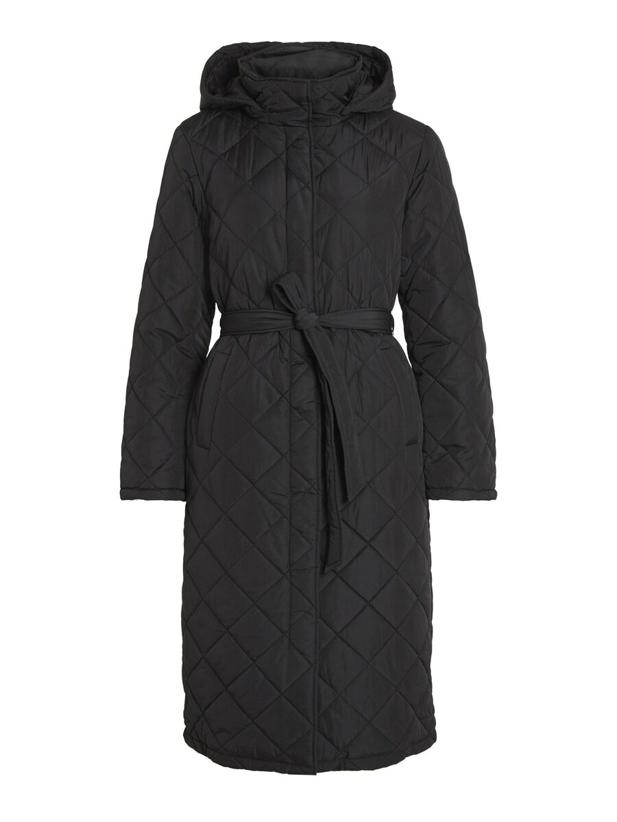 KANTE QUILTED LONG COAT (BLACK)