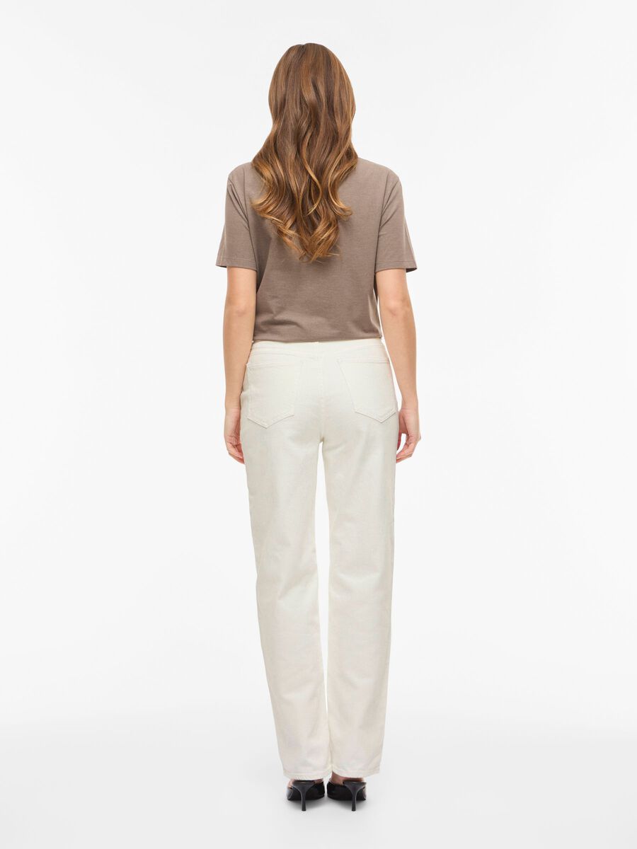 Kelly High Waist Jeans (Cloud Dancer)