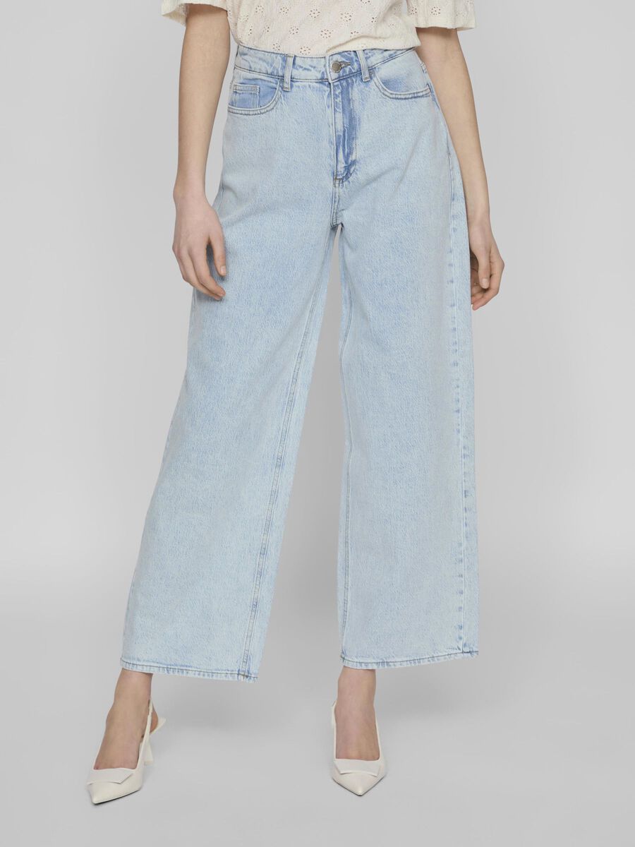 Freya Wide Leg Jeans Regular (Light Blue Denim)