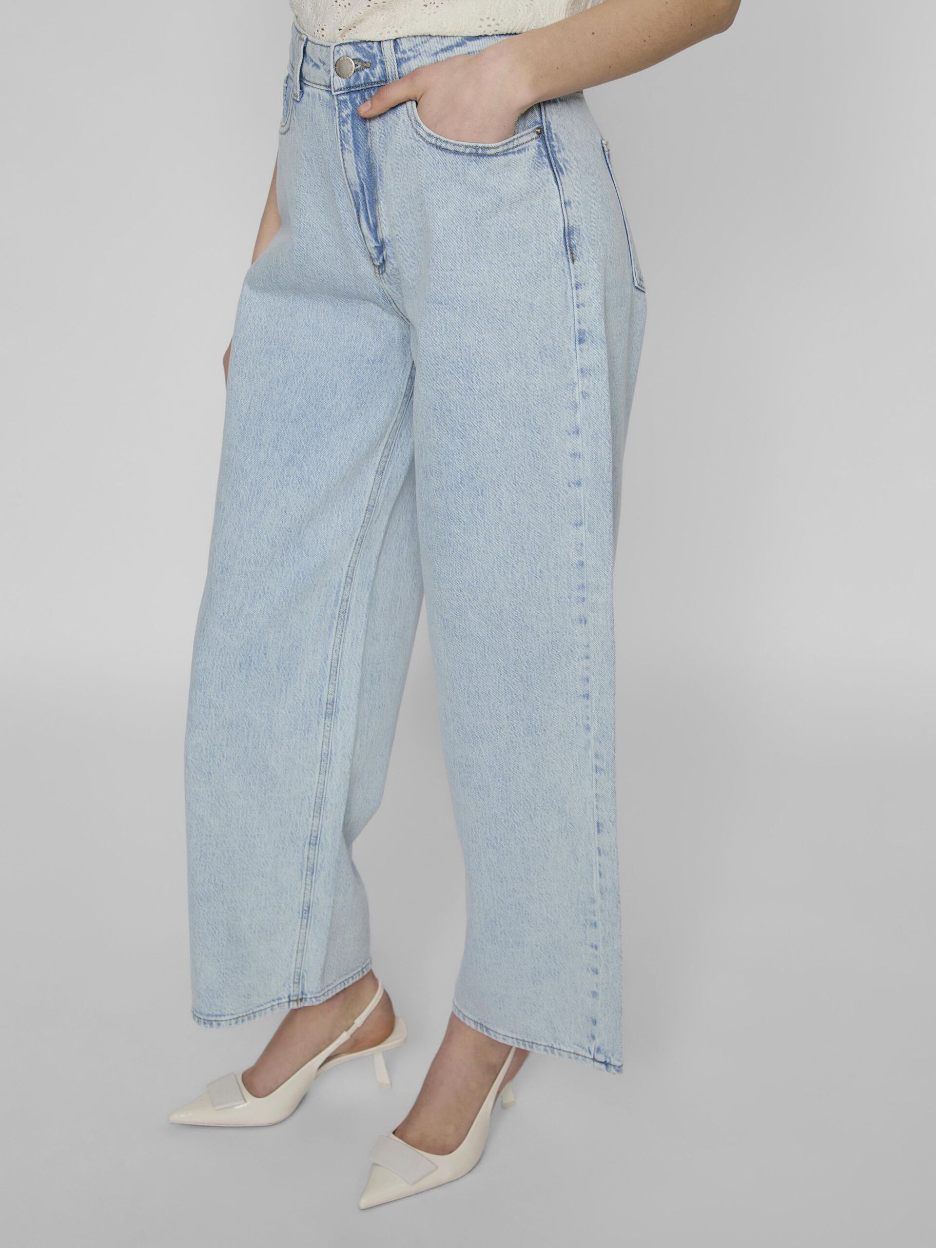 Freya Wide Leg Jeans Regular (Light Blue Denim)