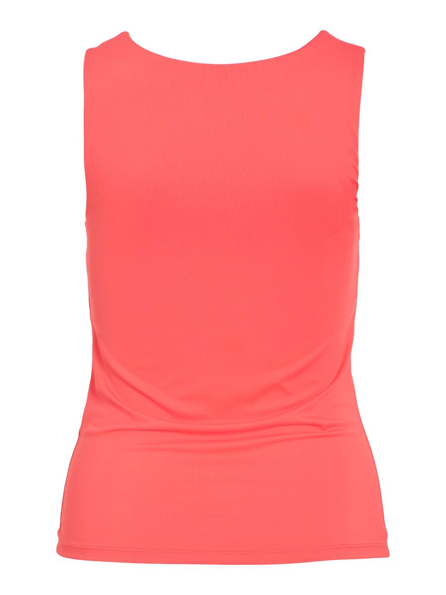 Kennza O-Neck Tank Top (Hibiscus)