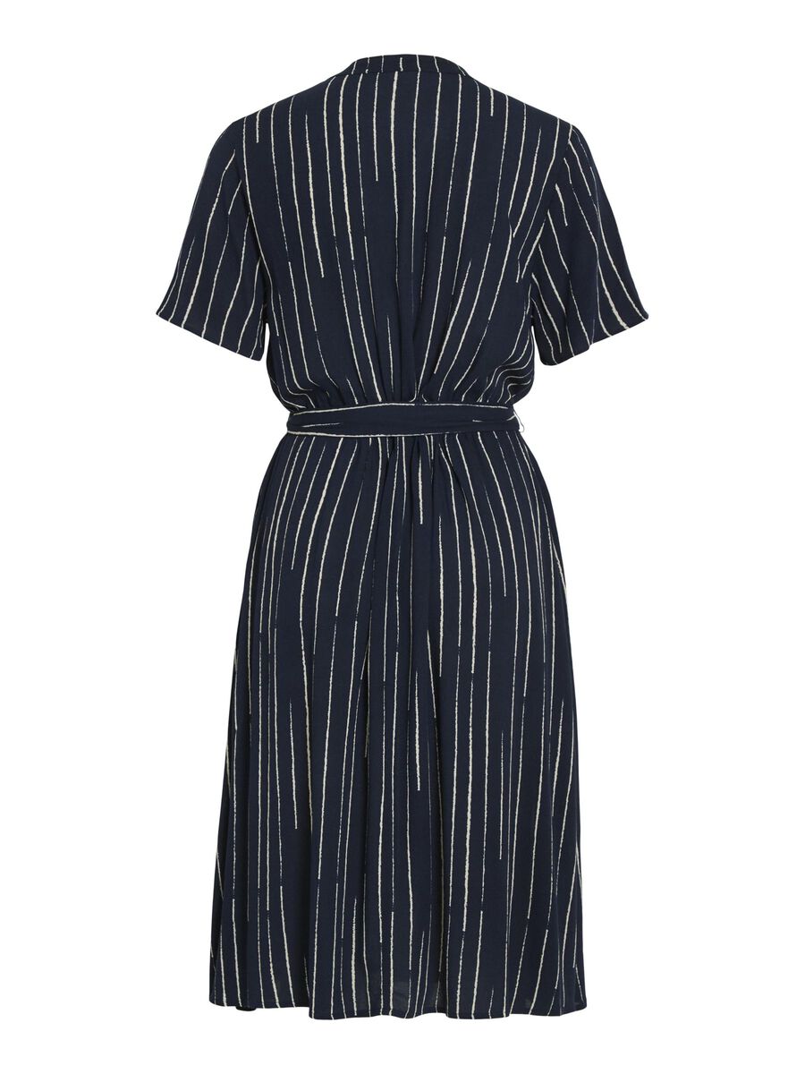 Ashly Short Sleeve Midi Dress (Navy/Gia)