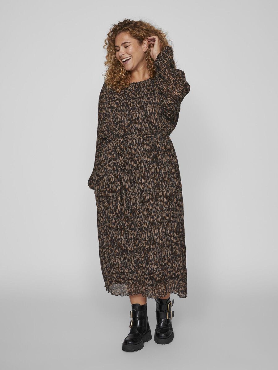 Daliana Midi Dress (Black Graphic)