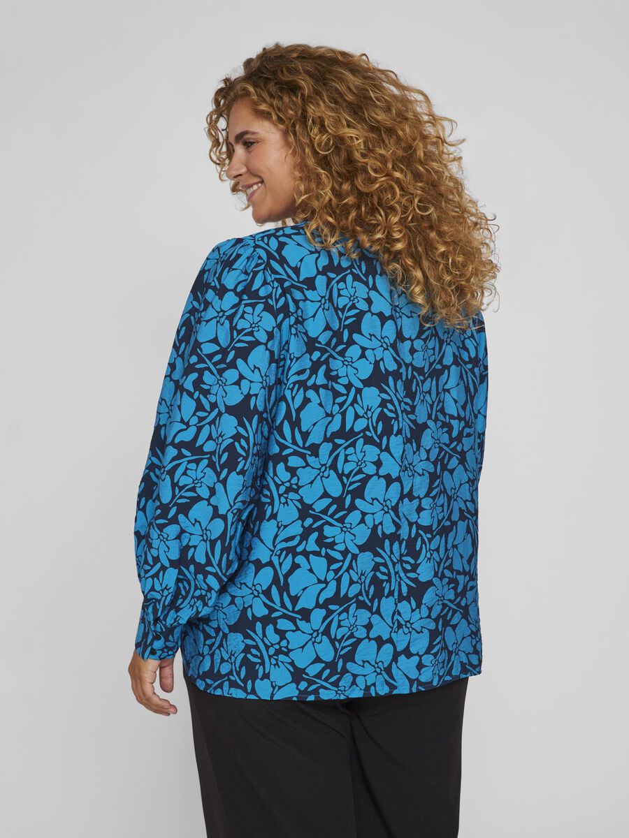 NOA V NECK TOP (NAVY/BLUE)