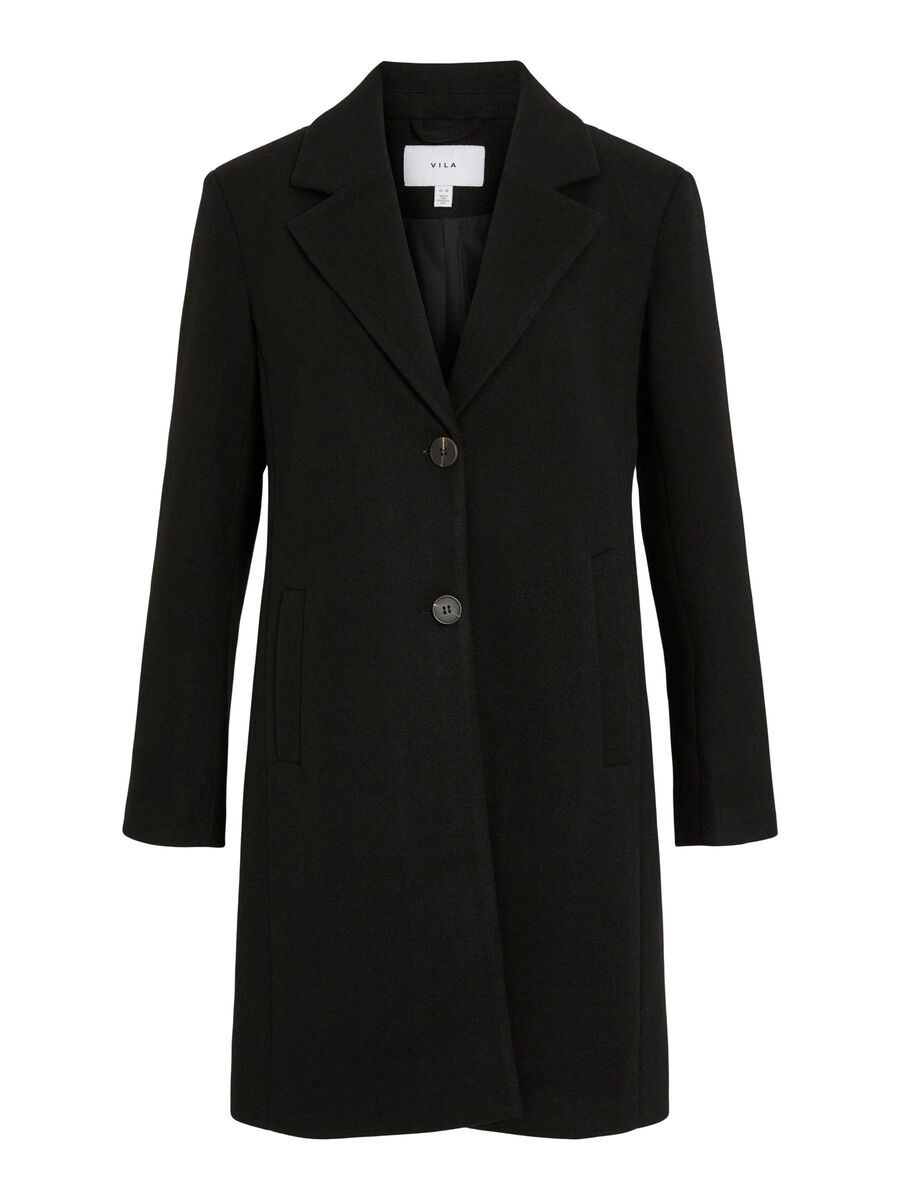 Claudia Button Coat (Black Beauty)