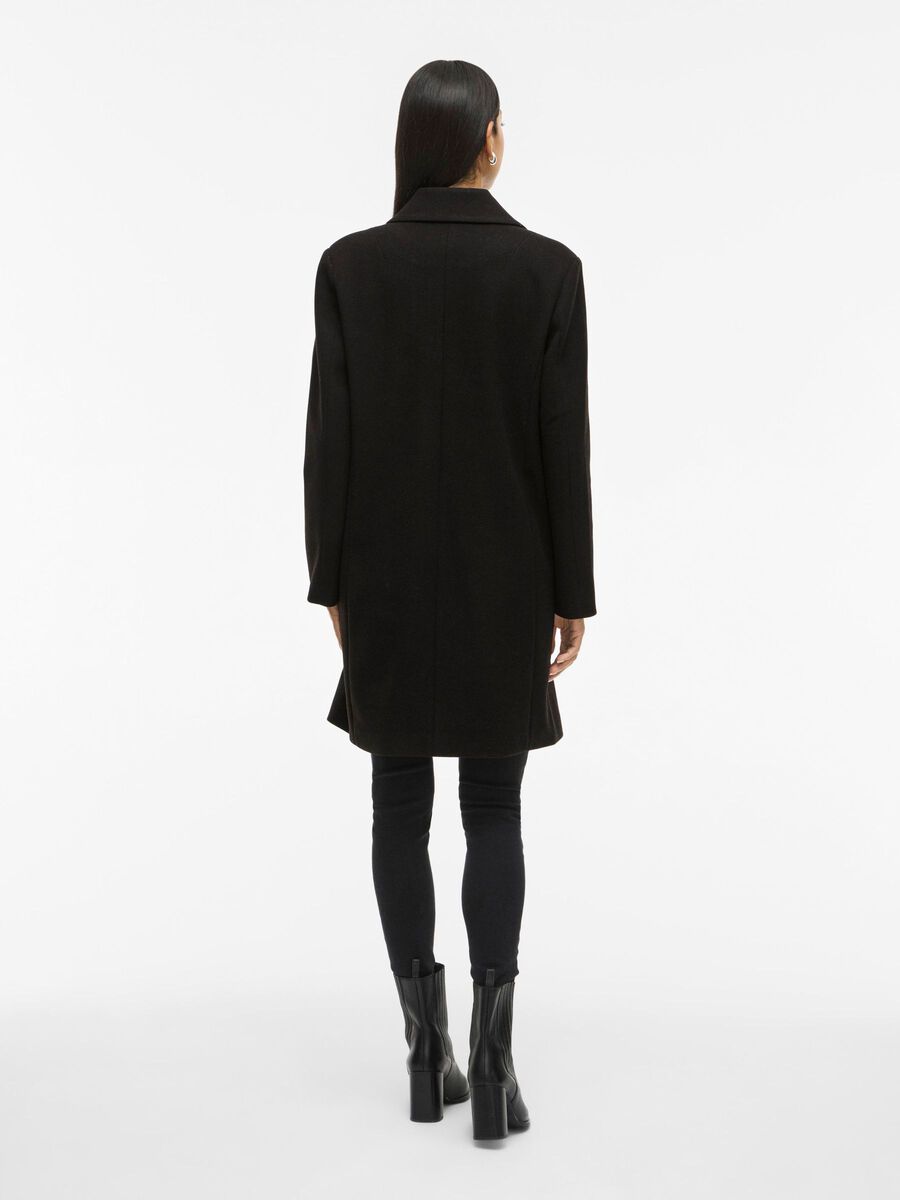 Claudia Button Coat (Black Beauty)