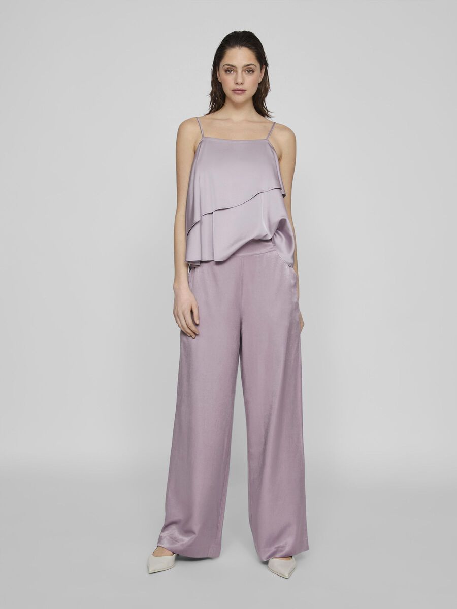 Angilique High Waisted Trousers (Mauve)