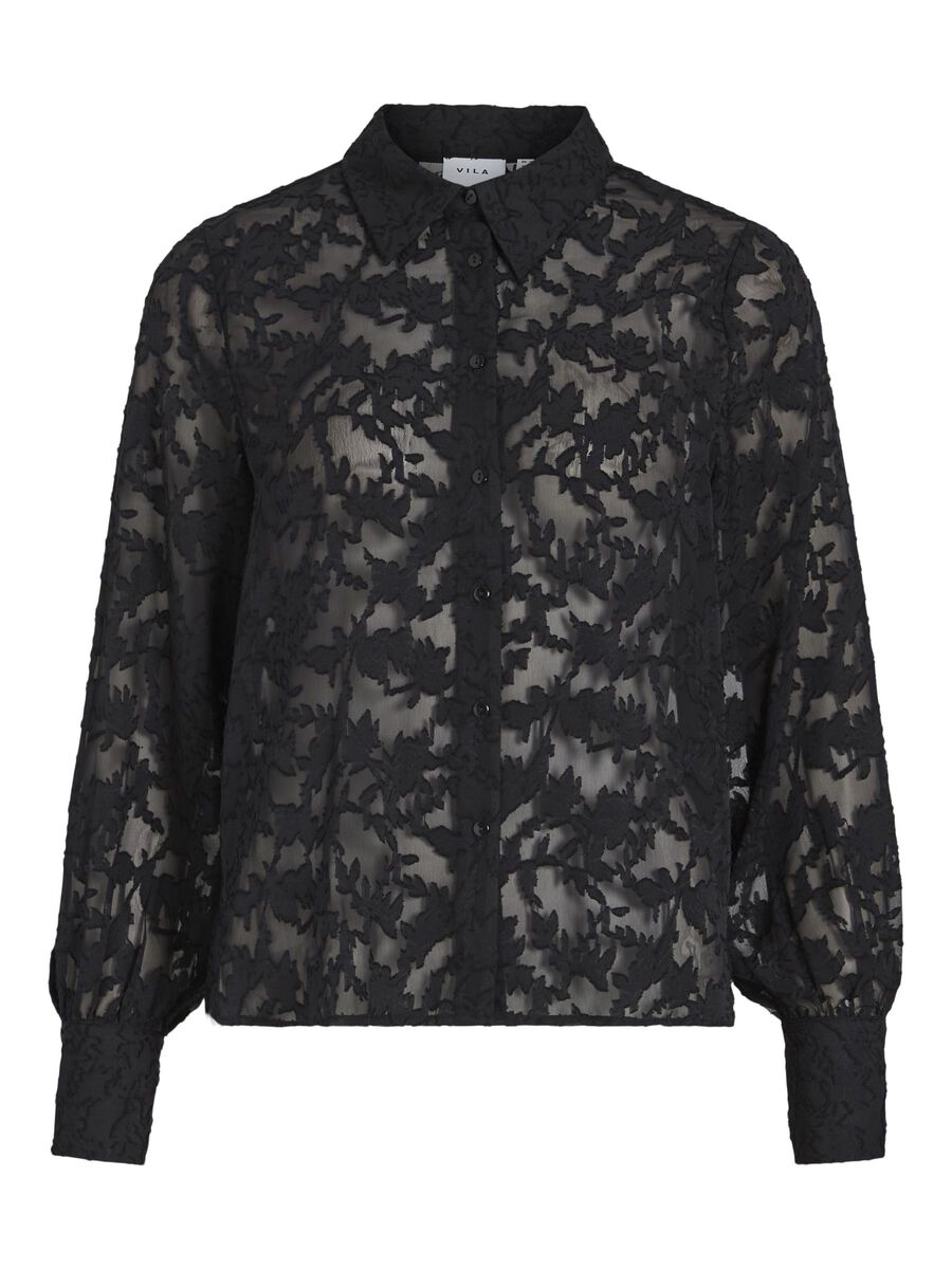 Lema Lace Shirt (Black Beauty)