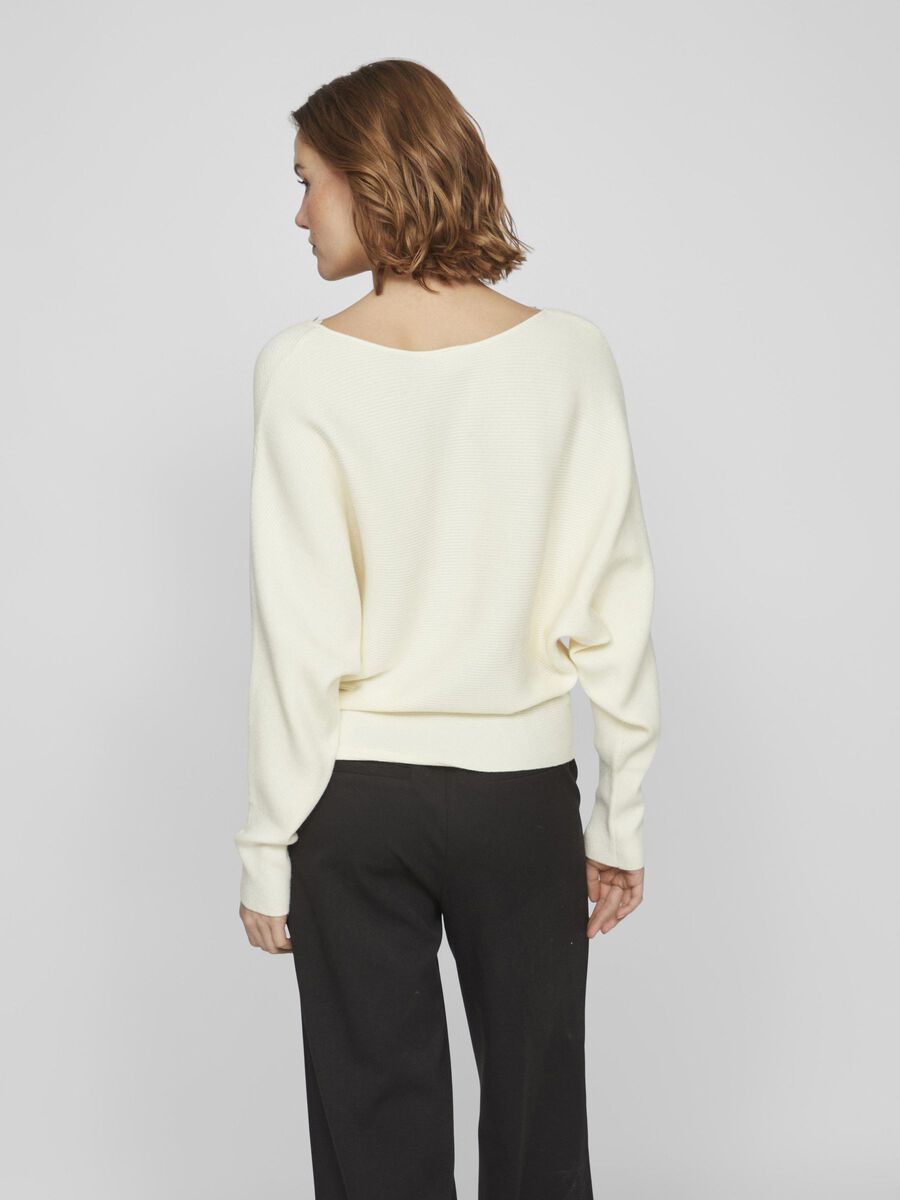 Cila Lace Trimmed Jumper (Birch)