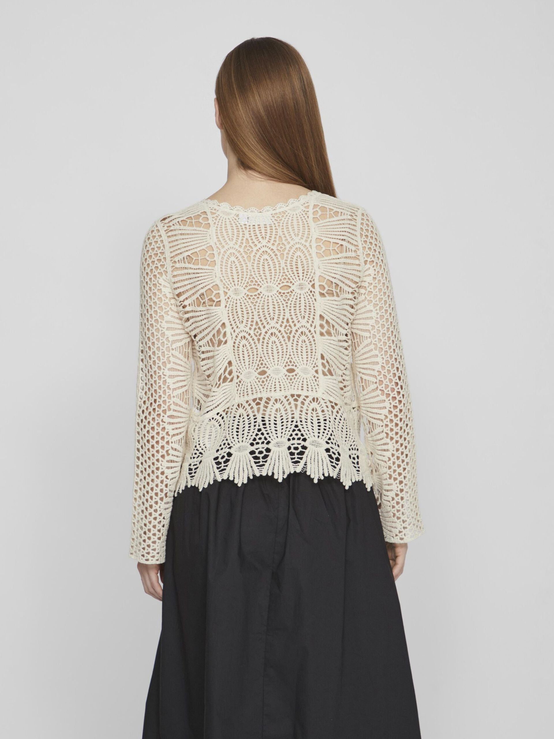 Julia Crochet O-Neck Top