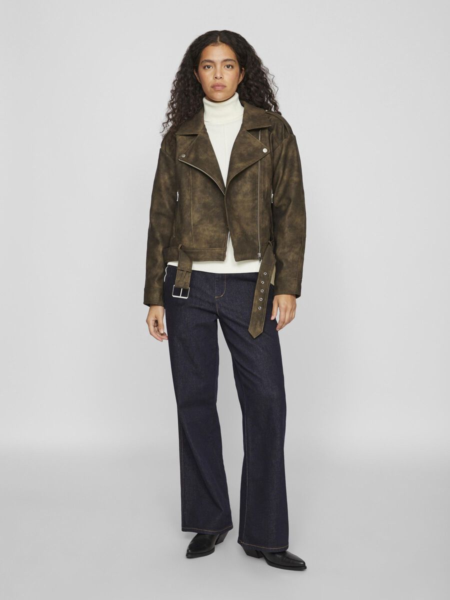 Fiona Biker Jacket (Brown Patina/Washed)