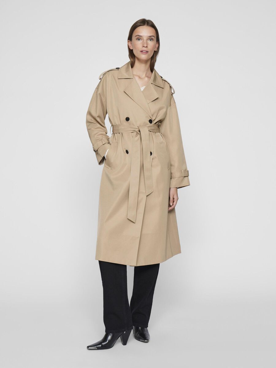 Adel Long Trench Coat (Savannah Tan) Love Cherish Coat