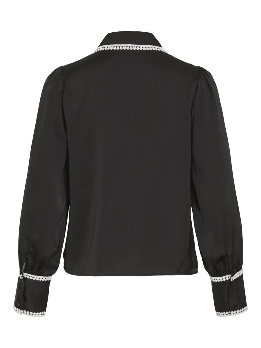 Julia Embroidered Shirt (Black)