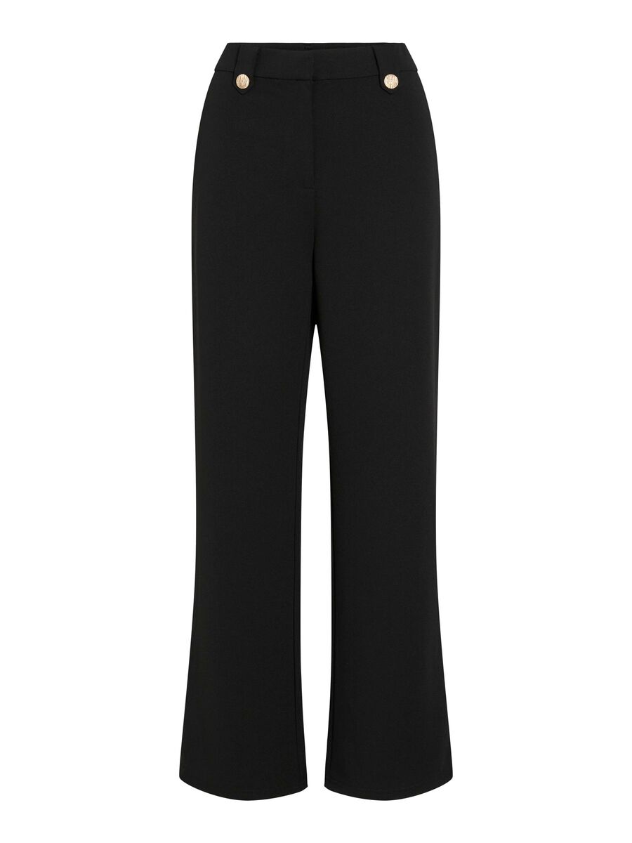 Clara High Waist Trousers (Black)