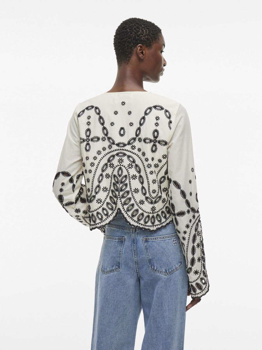 Brodie Tie Front Top (Birch/Meteorite)