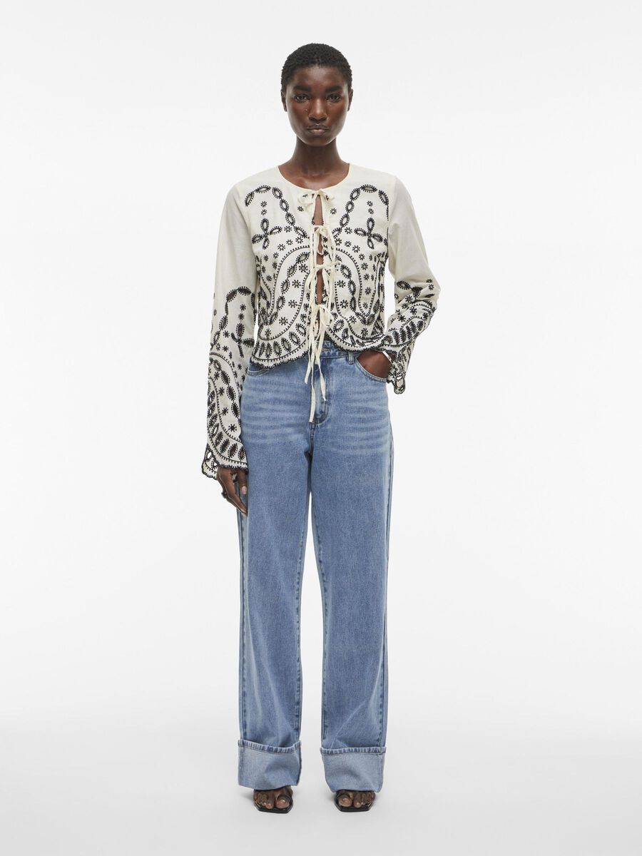 Brodie Tie Front Top (Birch/Meteorite)