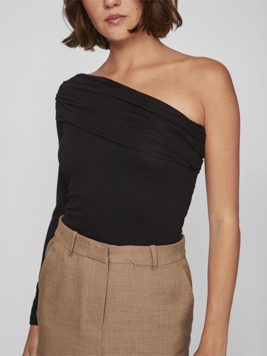 Sadie Off Shoulder Top (Black)