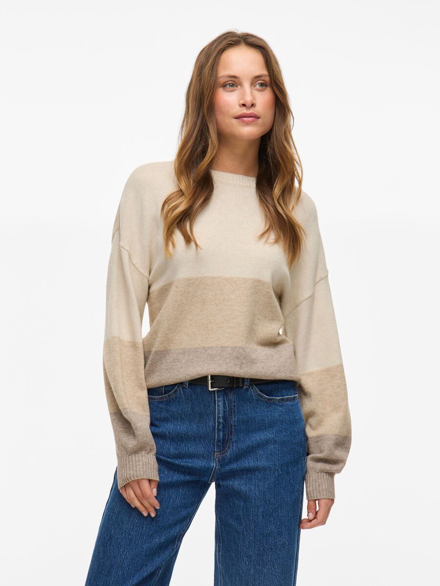 Riana Knit Jumper (Natural Melange/Fungi)