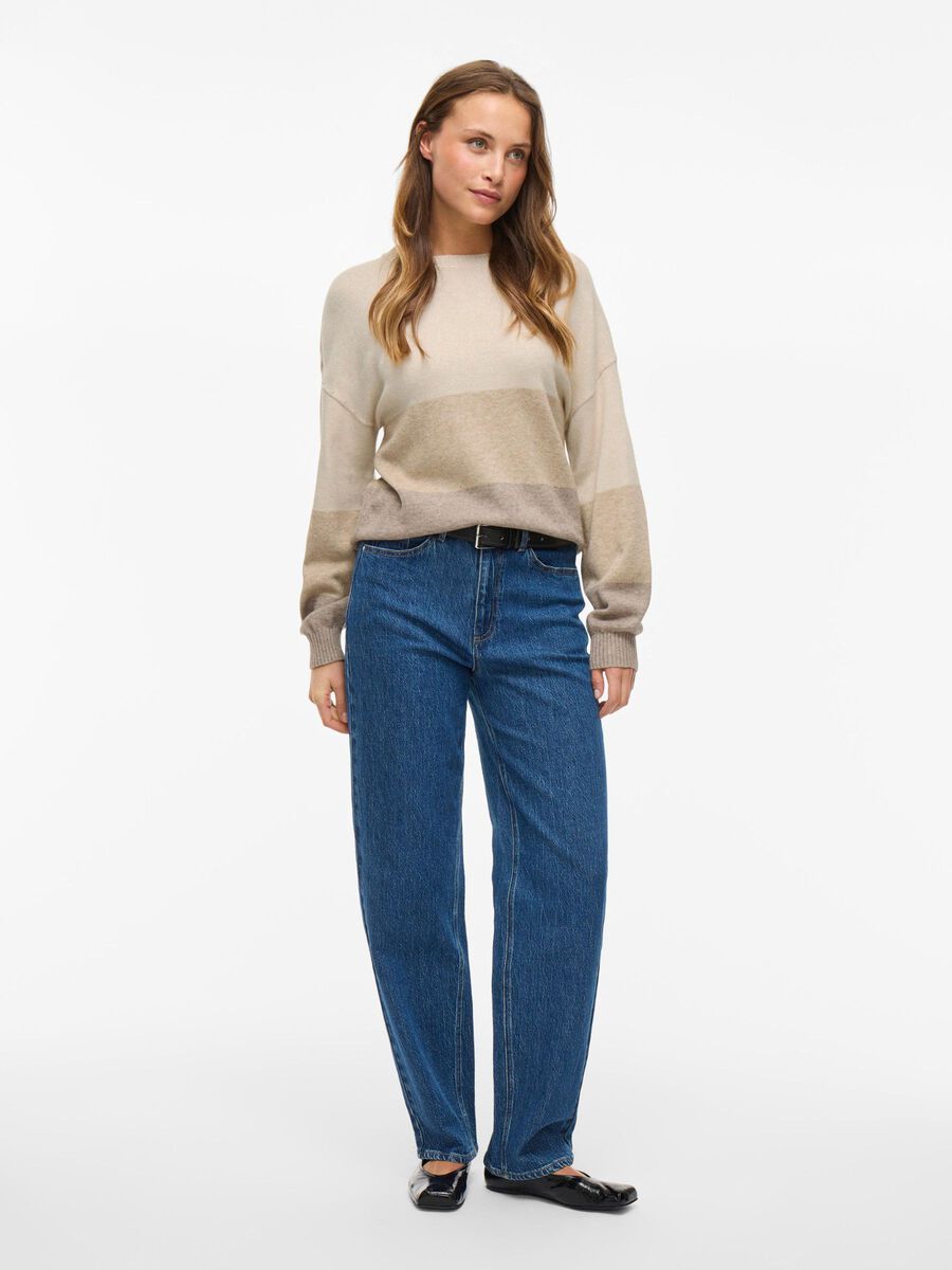 Riana Knit Jumper (Natural Melange/Fungi)