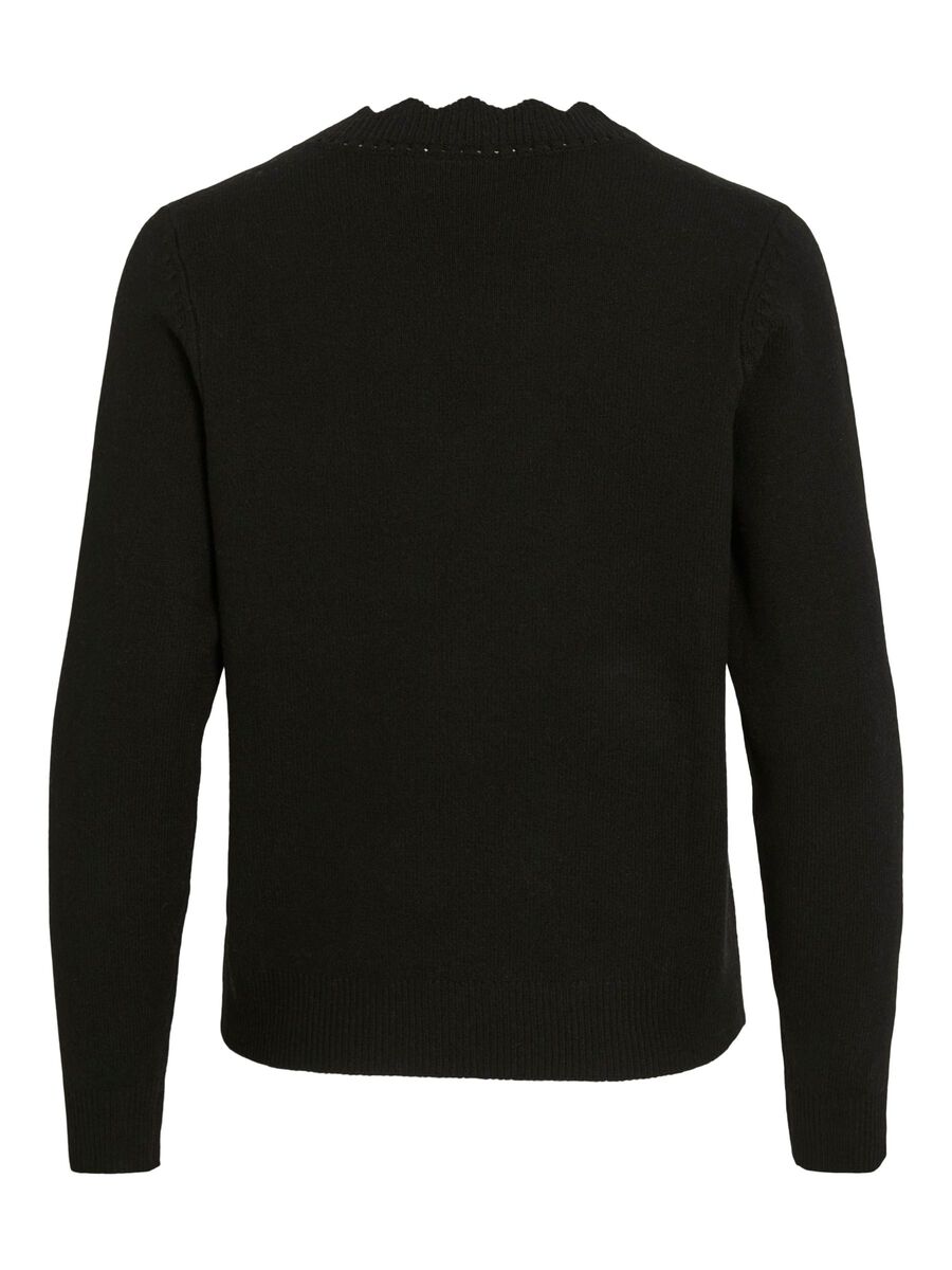 Kim V-Neck Knit Jumper (Black Beauty)