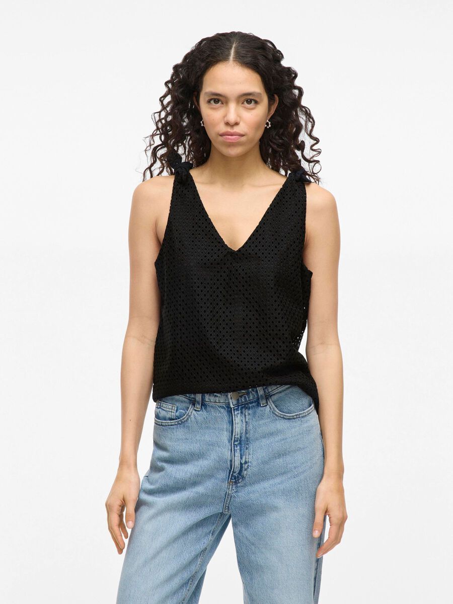 Veronica Sleeveless Top (Black Beauty)