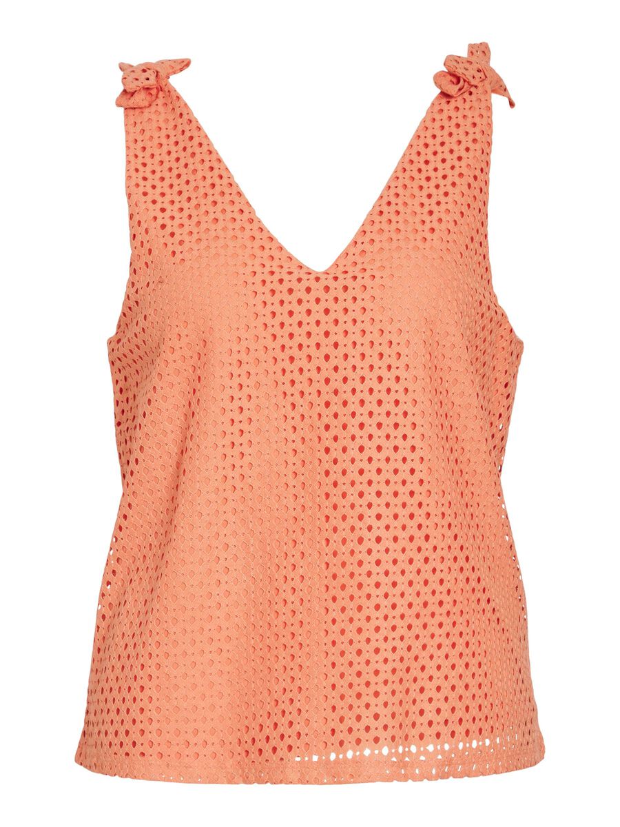 Veronica Sleeveless Top (Cadmium Orange)