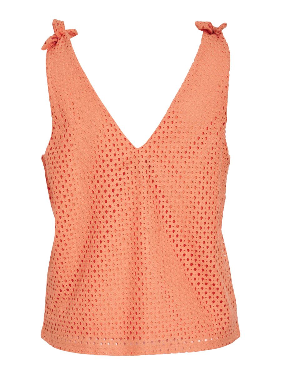 Veronica Sleeveless Top (Cadmium Orange)
