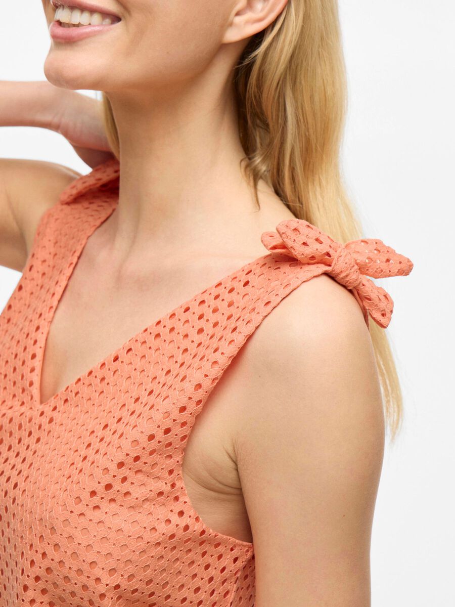 Veronica Sleeveless Top (Cadmium Orange)