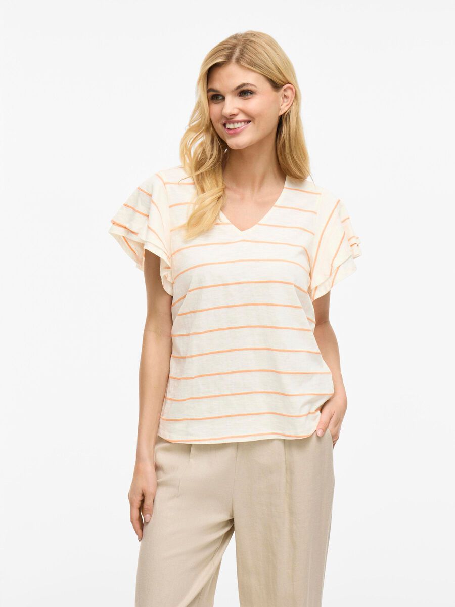 Morley T-Shirt (Birch/Cadmium Orange)