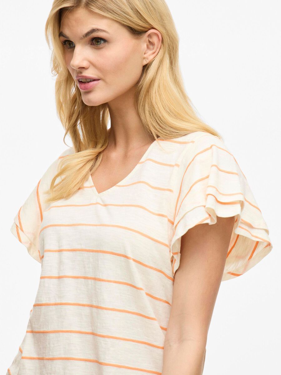 Morley T-Shirt (Birch/Cadmium Orange)